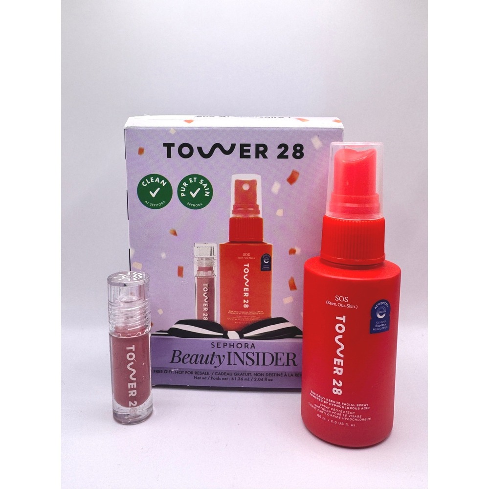 Tower 28 Beauty Insider Kit - Facial Spray & Lip Jelly NEW